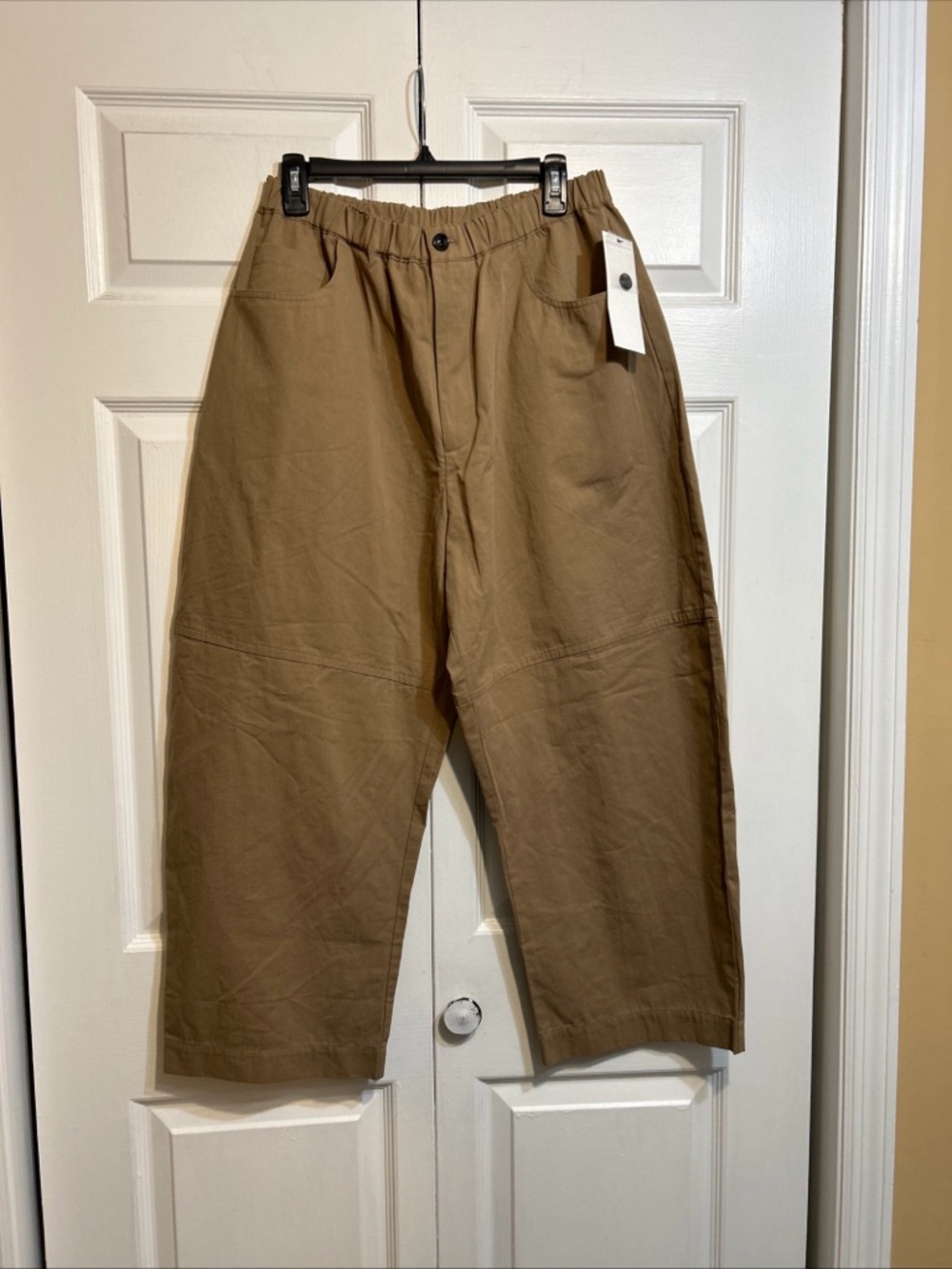 7/1/26 NWT ROUCHA Pijet Pants Size C   Cotton Relaxed Elastic Waist Clay P-14